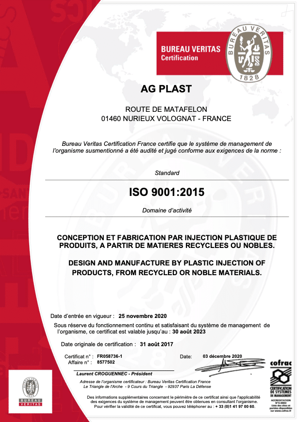 agilite industrielle-ISO9001